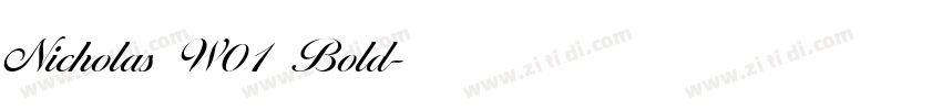 Nicholas W01 Bold字体转换